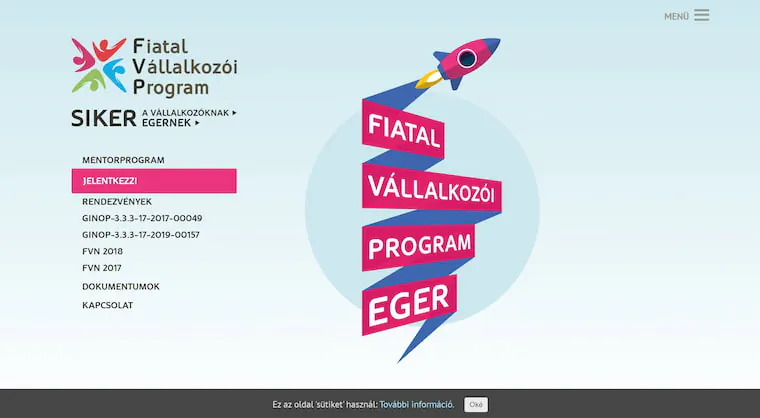 FVP Eger – weboldal előnézeti kép
