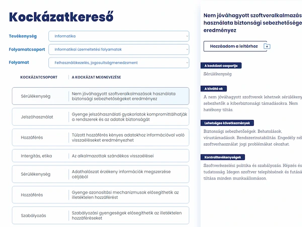 Weboldal funkció bemutatása