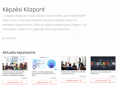 Weboldal funkció bemutatása