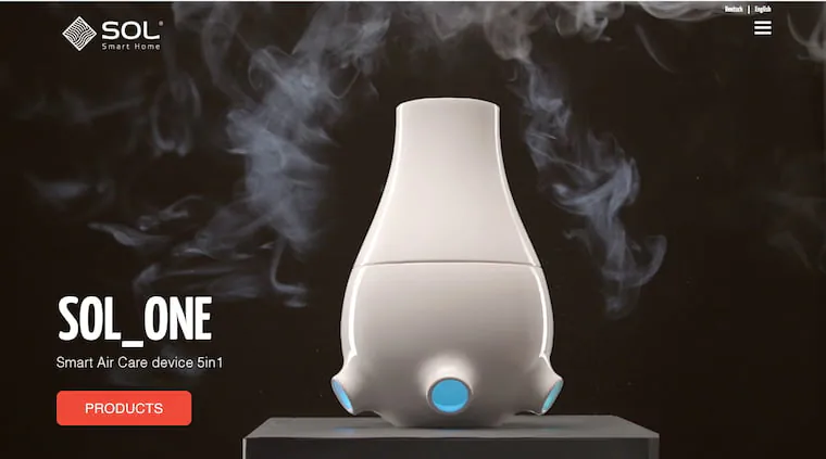 SOL Smart Home – weboldal előnézeti kép
