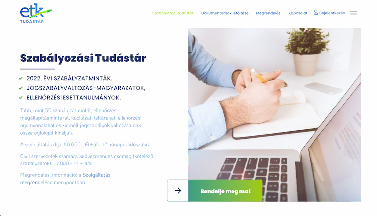 Szabályzatok.hu – weboldal előnézeti kép